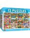 Puzzle Master Pieces 12 u 1 - Artist Gallery II 12 pack bundle - 1t