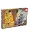 Slagalica Educa od 2 x 1000 dijelova - Poljubac i Djevica Gustava Klimta - 1t