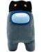 Plišana figura YuMe Games: Among Us - Black Crewmate with Cat Head Hat, 30 cm - 1t