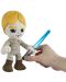 Plišana figura Mattel Movies: Star Wars - Luke Skywalker with Lightsaber (Light-Up), 19 cm - 2t