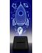 Prijenosni zvučnik Cellularline - LED Lights Rocket, crni - 2t