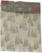 Stolnjak H&S -  Božićna drvca, 140 х 180 cm, bijeli/zlatni - 1t