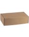 Poklon kutija Giftpack - 34.2 x 25 x 11.5 cm, kraft i siva - 1t