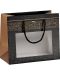 Poklon vrećica Giftpack Savoureux - 20 x 10 x 17  cm, crna i bakrena, PVC stolarija - 1t