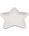 Porculanski tanjur HIT - Zvijezda, 18 cm, bijeli sa zlatom - 1t
