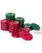 Backgammon figurice Modiano - Crvene i zelene - 1t