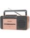 Radiokasetofon Crosley - CT102A-RG4, ružičasti/sivi - 1t
