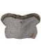 Rukavica za kolica KikkaBoo - Luxury, Fur Dots Grey - 1t