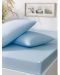 Set plahta s gumicom i 2 jastučnice TAC - 100% pamuk, za 160 x 200 cm, plavi - 1t