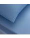 Set plahta s gumicom i 2 jastučnice TAC - 100% pamuk, za 160 x 200 cm, plavi - 3t