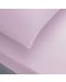 Set plahta s gumicom i 2 jastučnice TAC - 100% pamuk, za 160 x 200 cm, rozi - 2t