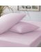 Set plahta s gumicom i 2 jastučnice TAC - 100% pamuk, za 160 x 200 cm, rozi - 1t