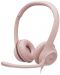 Slušalice s mikrofonom Logitech - H390, ružičaste - 1t