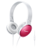 Slušalice s mikrofonom Panasonic - RP-HF300ME-P, bijele/ružičaste - 1t