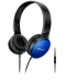 Slušalice s mikrofonom Panasonic - RP-HF300ME-A, plave/crne - 1t
