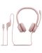 Slušalice s mikrofonom Logitech - H390, ružičaste - 5t