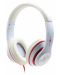 Slušalice s mikrofonom Gembird - MHS-LAX-W, bijelo/crvene - 1t