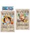 Naljepnice ABYstyle Animation: One Piece - Luffy & Zoro Wanted Posters - 1t