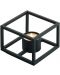 Svijećnjak Philippi - Cubo, 10 x 10 x 7 cm, crni - 1t