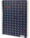 Bilježnica sa spiralom Colori - A4, 200 listova, široki redovi, tvrdi uvez, asortiman - 1t