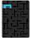 Bilježnica Keskin Color - Black, A6, 80 listova, asortiman - 3t