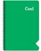 Bilježnica Keskin Color - Cool, A4, široke linije, 72 lista, asortiman - 2t