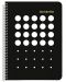 Bilježnica Black&White Exclusive dots - A4, široki redovi, asortiman - 5t