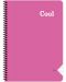 Bilježnica Keskin Color - Cool, A4, široke linije, 72 lista, asortiman - 5t