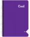 Bilježnica Keskin Color - Cool, A4, široke linije, 72 lista, asortiman - 6t