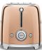 Toster Smeg - TSF01RGEU 50's Style, 950W, 6 stupnjeva, ružičasto/zlatni - 3t