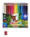 Trokutaste olovke u boji  Astra Astrino - 18 boja + šiljilo, asortiman - 4t