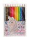 Olovke u boji Astra Jumbo - Unicorn, okrugli, 12 boja + šiljilo - 1t
