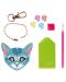 Kreativni set za slikanje perlama Grafix - Privjesak za ključeve Mačka  - 3t