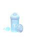 Čaša za bebe s prijelaznim vrhom Twistshake Crawler Cup  - Plava, 300 ml - 4t