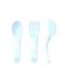 Set pribora za jelo Twistshake Cutlery Pastel - Plavi, preko 6 mjeseci - 1t