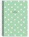 Školska bilježnica sa spiralom Keskin Color Polka Dot - B5, 80 listova, široki redovi, asortiman - 3t