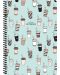 Školska bilježnica sa spiralom Keskin Color - Coffee, A4, 80 listova, široki redovi, asortiman - 1t