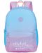 Školski ruksak Marshmallow Rainbow - Plavi, s 1 pretincem - 1t