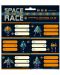 Školske naljepnice Ars Una Space Race - 18 komada, plave - 1t