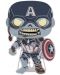 Bedž Funko POP! Marvel: What If…? - Zombie Captain America (Glows in the Dark) #21 - 1t